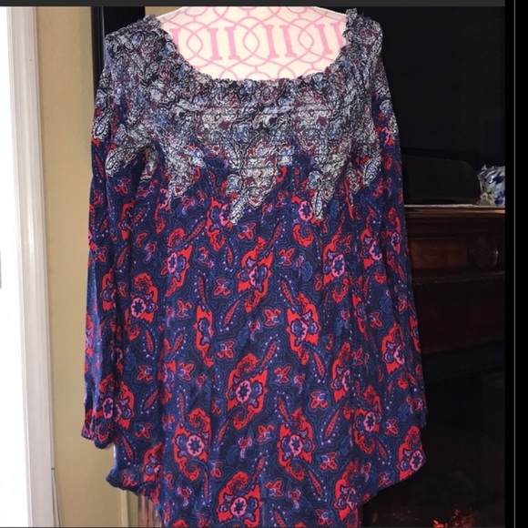 🌻NWT VINTAGE AMERICA MED PAISLEY TOP - Picture 10 of 12